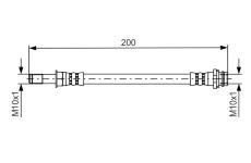 Brzdová hadice BOSCH 1 987 481 443