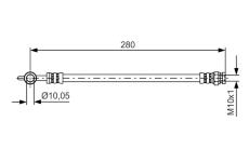Brzdová hadica BOSCH 1 987 481 444