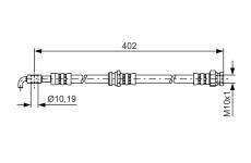 Brzdová hadica BOSCH 1 987 481 445