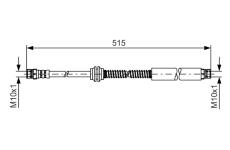 Brzdová hadica BOSCH 1 987 481 447