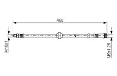 Brzdová hadice BOSCH 1 987 481 465