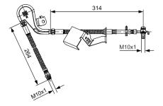 Brzdová hadice BOSCH 1 987 481 471