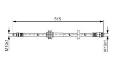 Brzdová hadice BOSCH 1 987 481 482