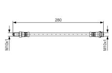 Brzdová hadica BOSCH 1 987 481 488