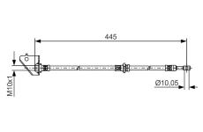 Brzdová hadica BOSCH 1 987 481 498
