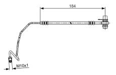Brzdová hadica BOSCH 1 987 481 534