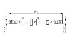 Brzdová hadica BOSCH 1 987 481 539