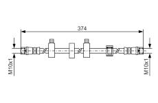 Brzdová hadica BOSCH 1 987 481 539