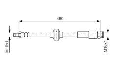 Brzdová hadice BOSCH 1 987 481 543