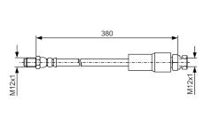 Brzdová hadice BOSCH 1 987 481 547