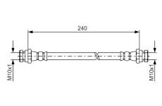 Brzdová hadica BOSCH 1 987 481 553