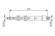 Brzdová hadice BOSCH 1 987 481 569