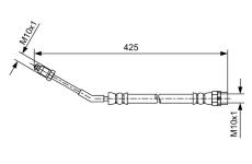 Brzdová hadice BOSCH 1 987 481 579