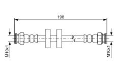 Brzdová hadica BOSCH 1 987 481 581