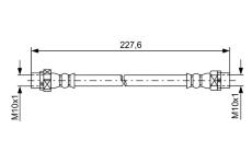 Brzdová hadica BOSCH 1 987 481 582