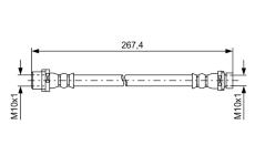 Brzdová hadice BOSCH 1 987 481 583