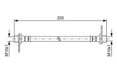 Brzdová hadica BOSCH 1 987 481 585