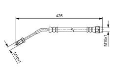 Brzdová hadice BOSCH 1 987 481 587