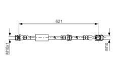 Brzdová hadica BOSCH 1 987 481 592