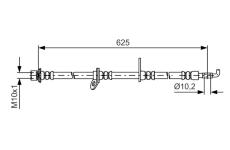 Brzdová hadice BOSCH 1 987 481 594
