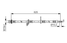 Brzdová hadice BOSCH 1 987 481 594