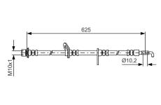 Brzdová hadice BOSCH 1 987 481 596