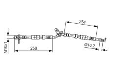 Brzdová hadice BOSCH 1 987 481 597