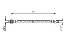 Brzdová hadica BOSCH 1 987 481 600