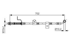 Brzdová hadice BOSCH 1 987 481 603
