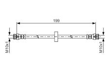 Brzdová hadice BOSCH 1 987 481 607