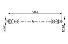Brzdová hadica BOSCH 1 987 481 610