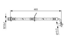 Brzdová hadice BOSCH 1 987 481 613