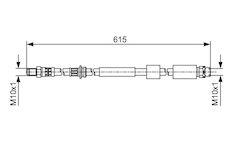 Brzdová hadice BOSCH 1 987 481 615