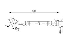 Brzdová hadice BOSCH 1 987 481 621