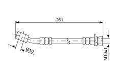Brzdová hadice BOSCH 1 987 481 621