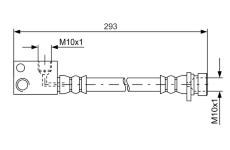 Brzdová hadica BOSCH 1 987 481 622