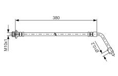 Brzdová hadica BOSCH 1 987 481 623