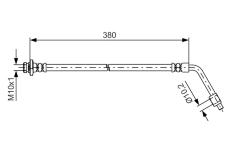 Brzdová hadice BOSCH 1 987 481 623