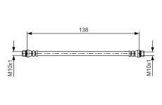 Brzdová hadica BOSCH 1 987 481 625