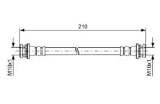 Brzdová hadica BOSCH 1 987 481 628