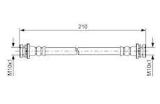 Brzdová hadice BOSCH 1 987 481 628