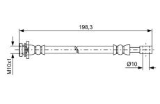 Brzdová hadica BOSCH 1 987 481 630