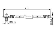 Brzdová hadica BOSCH 1 987 481 631