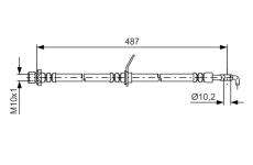 Brzdová hadice BOSCH 1 987 481 633