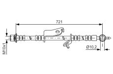 Brzdová hadica BOSCH 1 987 481 635