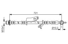 Brzdová hadice BOSCH 1 987 481 635