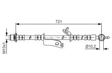 Brzdová hadice BOSCH 1 987 481 636