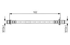 Brzdová hadica BOSCH 1 987 481 638