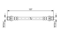 Brzdová hadica BOSCH 1 987 481 642