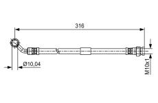Brzdová hadice BOSCH 1 987 481 648